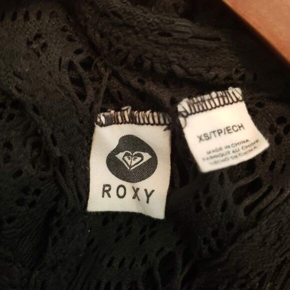 ROXY Crochet Top Sweater Coverup - XS - Picture 8 of 10